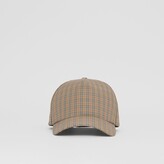 Thumbnail for your product : Burberry Microcheck Cotton Blend Cap
