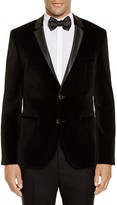 Thumbnail for your product : HUGO BOSS Regular Fit Velvet Jacket with Satin Lapel