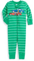 Thumbnail for your product : Hanna Andersson 'Car' Organic Cotton Romper Pajamas (Baby Boys)