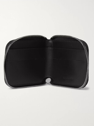 Acne Studios Logo-Print Leather Zip-Around Wallet