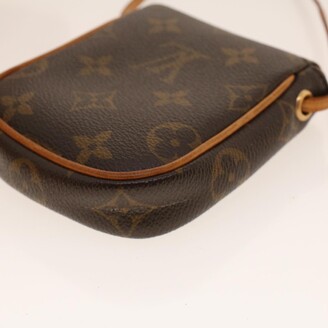 Louis Vuitton Brown Canvas Clutch Bag (Pre-Owned)