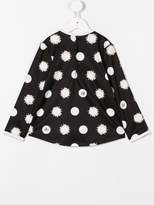 Thumbnail for your product : Miss Blumarine floral polka dot blouse