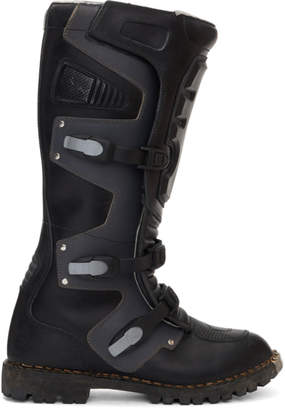 Balenciaga Black High Moto Boots