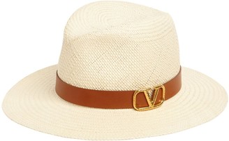 Valentino Garavani Vlogo Straw Hat