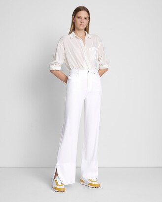 Denim Lustre Trouser in Brilliant White
