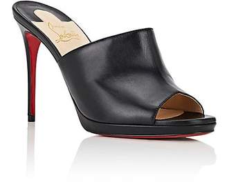 Christian Louboutin Women's Pigamule Leather Mules - Black