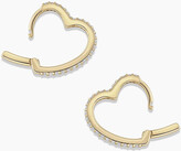 Thumbnail for your product : Gorjana Diamond Open Heart Huggies Earring