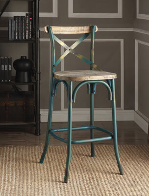 Darby Home Co Bar Stool with Cross Back