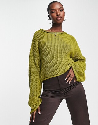 olive green sweater womens