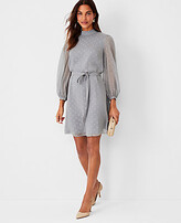 Thumbnail for your product : Ann Taylor Shimmer Clip Belted Shift Dress