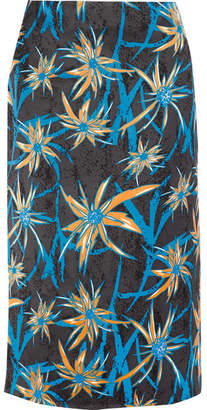 Marni Ryon Printed Satin Skirt - Blue