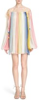 Thumbnail for your product : Chloé Women's Pleated Dip Dye Off The Shoulder Dress