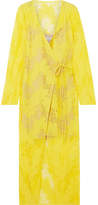 Thumbnail for your product : Goen J Lace Wrap Midi Dress