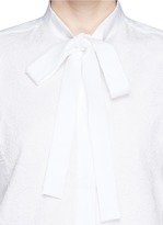 Thumbnail for your product : Valentino Tie front lace taffeta shirt