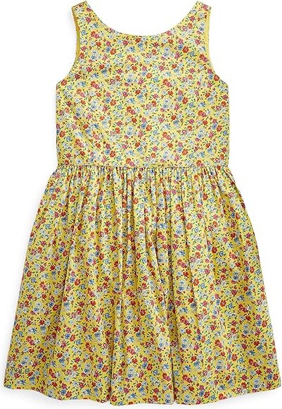 Polo Ralph Lauren Kids Floral cotton poplin dress - ShopStyle