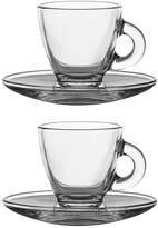 Thumbnail for your product : Ravenhead Entertain Glass Espresso Cup And Saucer Set