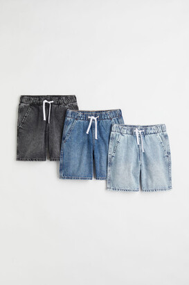 H&M 3-pack Cotton Denim Shorts