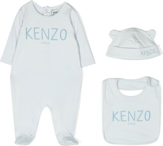Kenzo Kids Logo-Print Babygrow Set