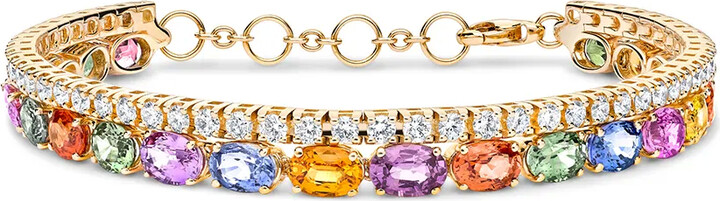 Pragnell Rainbow two-row bracelet