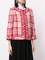 Thumbnail for your product : Andrew Gn Tweed Cropped Jacket