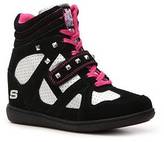 Thumbnail for your product : Skechers Hydee Gimme Double Trouble Girls Toddler & Youth High-Top Wedge Sneaker