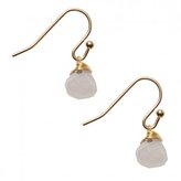 Thumbnail for your product : Oliver Bonas Gold Tiny Drop Earrings