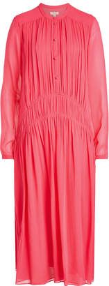 Burberry Kara Button-Down Silk Chiffon Dress