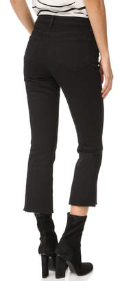 L'Agence Sophia High Rise Crop Flare Jeans