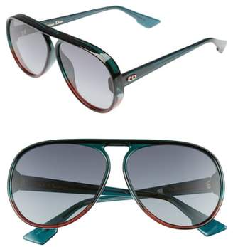 Christian Dior Lia 62mm Oversize Aviator Sunglasses