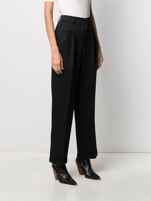 AMI Paris Wide Fit Pleated Trousers
