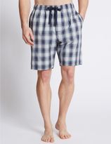 Thumbnail for your product : Marks and Spencer Pure Cotton Checked Pyjama Shorts