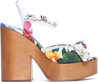 Dolce Gabbana Floral Sandal | ShopStyle