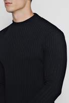 Thumbnail for your product : boohoo Muscle Fit Ribbed Turtle Neck Sweater