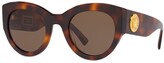 Thumbnail for your product : Versace Chunky Frame Tortoiseshell Sunglasses