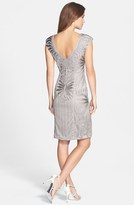 Thumbnail for your product : Sue Wong Embroidered Metallic Sheath Dress