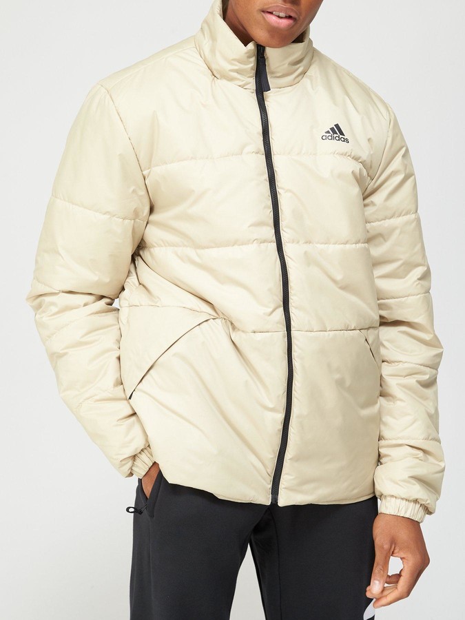 adidas beige bomber jacket