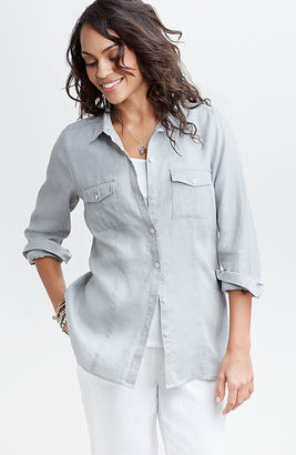 J. Jill Two-pocket linen shirt