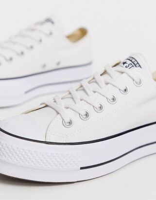 Converse Chuck Taylor lift platform Ox sneakers in white
