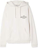 Frame Oversized Printed Cotton-fleece Hooded Top - Off-white
