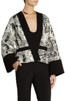 Thumbnail for your product : Ungaro Animal-print Crepe, Jersey And Satin Jacket - Snake print