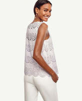 Thumbnail for your product : Ann Taylor Scalloped Eyelet Shell