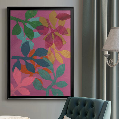 Red Barrel Studio Vivid Stems V Premium Framed Canvas - Ready To Hang