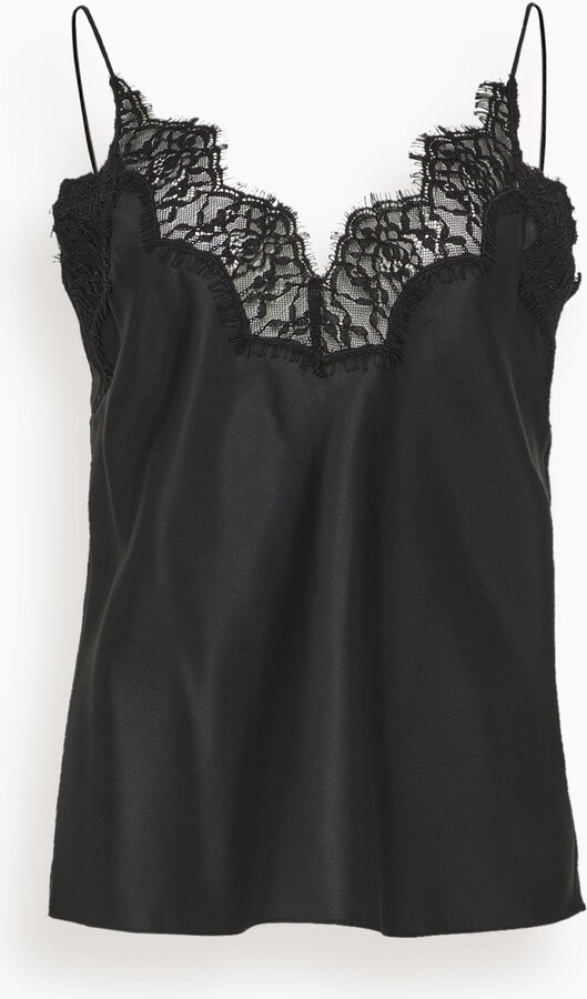 Rohe Silk Lace Camisole Top in Black