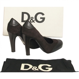 Thumbnail for your product : D&G 1024 D&g Dolce & Gabbana Brown Suede Round