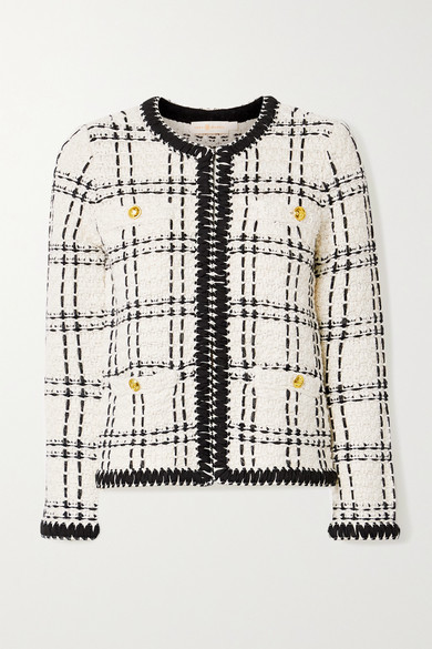 tory burch tweed cardigan