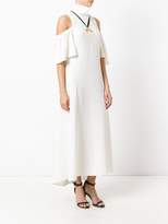 Thumbnail for your product : Ellery cut-out shoulder flared dress