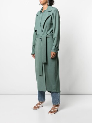 SABLYN Belted Long Trench Coat