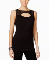 Thumbnail for your product : INC International Concepts Illusion Cutout Tank Top, Only at Macy's
