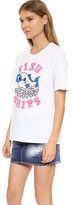 Thumbnail for your product : Markus Lupfer British Fish & Chips Sequin Alex Tee