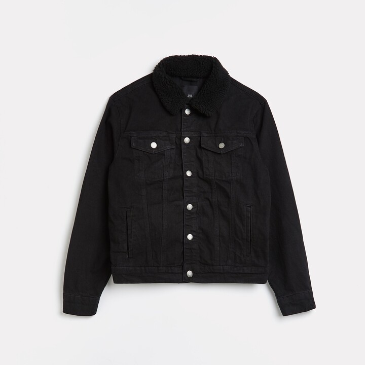 black borg denim jacket
